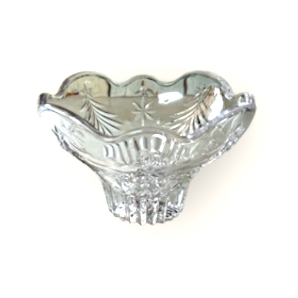 Mikasa Christmas Night Tree Star Crystal Candy Dish